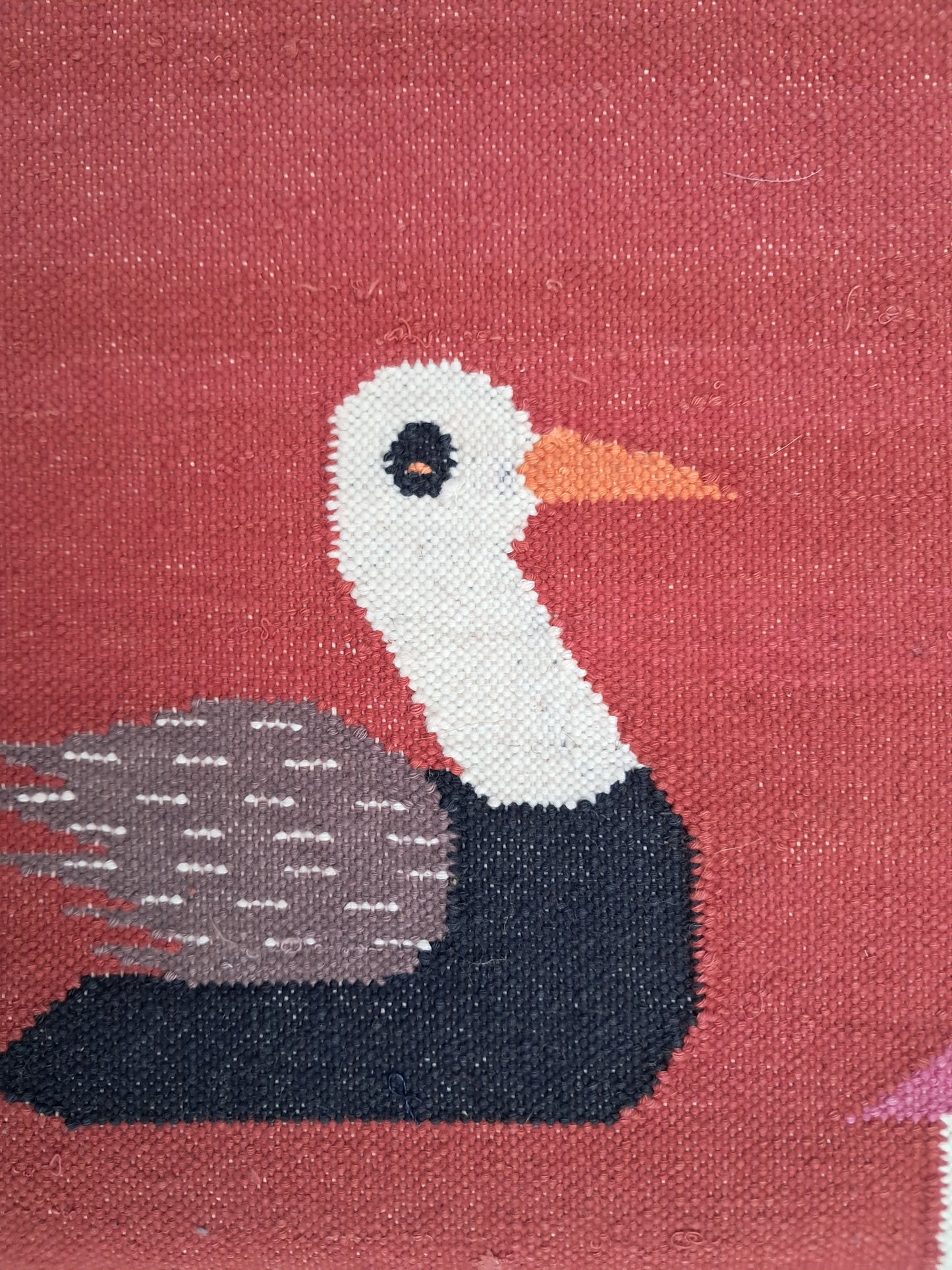 2x3 Animal Design Cotton Flatweave Handmade Rug – Eco-Friendly, Durable & Artisan-Crafted.